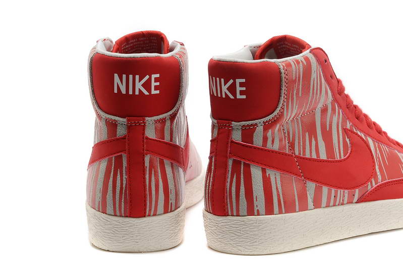 Nike Blazer hommes et chaussures des femmes Mid Suede creme Rouge (3)